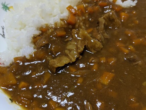 【牛すじカレー　圧力鍋なしの簡単調理】